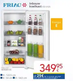 Eldi inbouw koelkast ico 0125 aanbieding