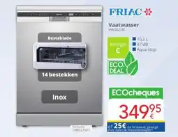 Eldi FRIAC Vaatwasser VW2021ix aanbieding