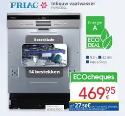 Eldi Inbouw vaatwasser FIVW5320L aanbieding