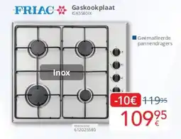 Eldi Gaskookplaat IGK5580IX aanbieding