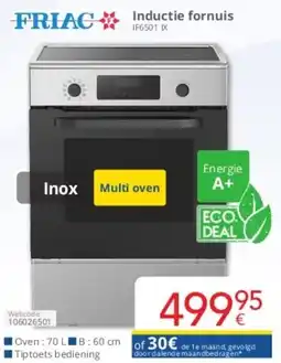 Eldi Inductie fornuis IF6501 IX aanbieding
