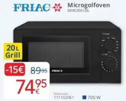 Eldi Friac Microgolfoven MIW2061BL aanbieding
