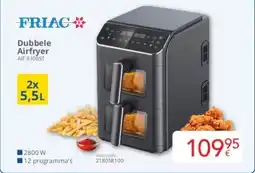 Eldi Friac Dubbele Airfryer AIF 8100ST aanbieding