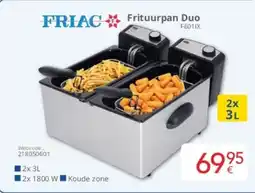 Eldi Friac Frituurpan Duo F601IX aanbieding