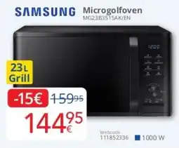 Eldi Samsung Microgolfoven MG23B3515AK/EN aanbieding