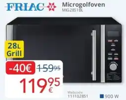 Eldi Friac Microgolfoven MIG2851BL aanbieding