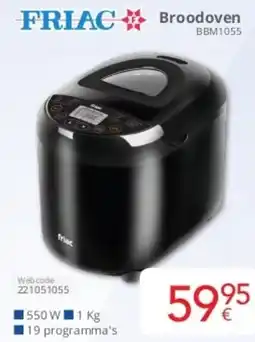 Eldi Friac Broodoven BBM1055 aanbieding
