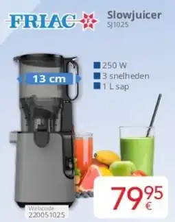 Eldi Friac Slowjuicer SJ1025 aanbieding