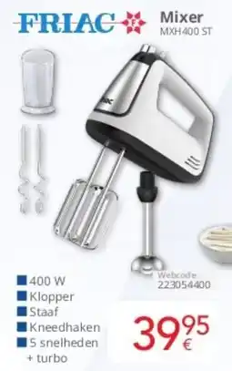 Eldi Friac Mixer MXH400 ST aanbieding