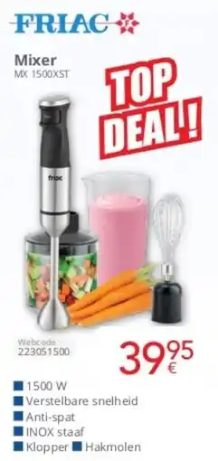 Eldi Friac Mixer MX 1500XST aanbieding