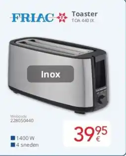 Eldi Friac Toaster TOA 440 IX aanbieding