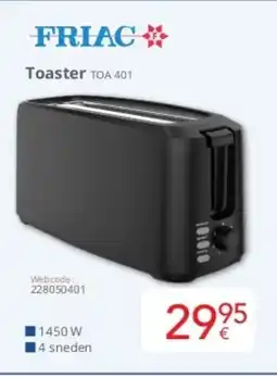 Eldi Friac Toaster TOA 401 aanbieding