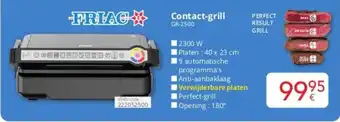 Eldi Friac Contact-Grill GR-2500 aanbieding