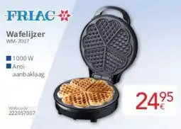 Eldi Friac Wafelijzer WM-7007 aanbieding