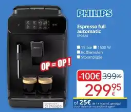 Eldi Philips Espresso Full Automatic EP0820 aanbieding