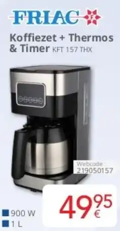 Eldi Friac Koffiezet + Thermos & Timer KFT 157 THX aanbieding