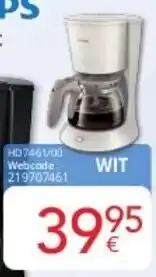 Eldi Philips Koffiezet Wit aanbieding