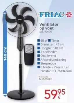 Eldi Friac Ventilator op Voet aanbieding