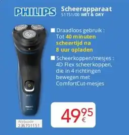 Eldi Philips Scheerapparaat Wet & Dry aanbieding