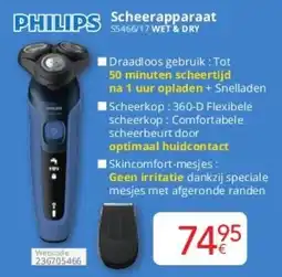 Eldi Philips Scheerapparaat S5466/17 Wet & Dry aanbieding