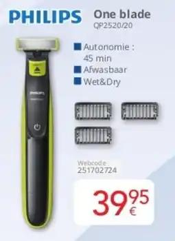 Eldi Philips One Blade QP2520/20 aanbieding