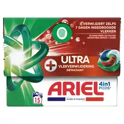 Albert Heijn Ariel 4in1 pods+ ultra wasmiddelcapsules aanbieding