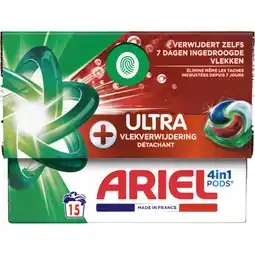 Albert Heijn Ariel 4in1 pods+ ultra wasmiddelcapsules aanbieding