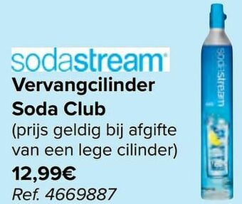 Carrefour Vervangcilinder soda club aanbieding