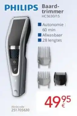 Eldi Philips Baardtrimmer HC5630/15 aanbieding