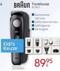 Eldi Braun Tondeuse BT9421 aanbieding