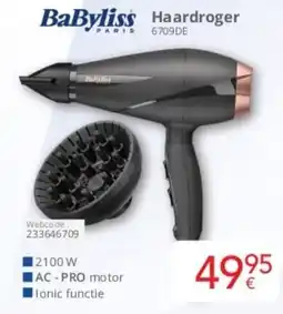 Eldi BaByliss Haardroger 6709DE aanbieding