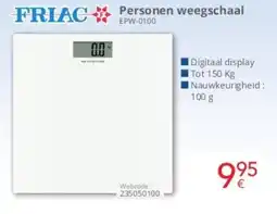 Eldi Friac Personen Weegschaal EPW-0100 aanbieding