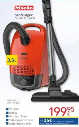Eldi Miele Stofzuiger Guard S1 Junior aanbieding