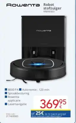 Eldi Rowenta Robot Stofzuiger RR8985E0 aanbieding