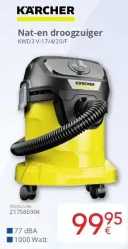 Eldi Karcher Nat en Droogzuiger KWD 3 V-17/4/20/F aanbieding