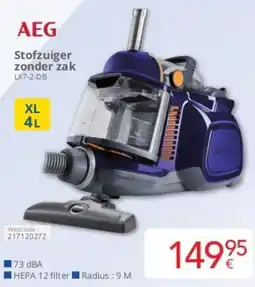 Eldi AEG Stofzuiger Zonder Zak LX7-2-DB aanbieding