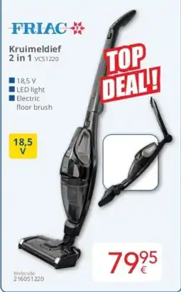 Eldi Friac Kruimeldief 2-in-1 VCS1220 aanbieding