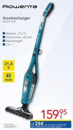 Eldi Rowenta Steelstofzuiger RH6751WO aanbieding