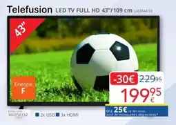 Eldi Telefusion LED TV Full HD U43FAA10 aanbieding
