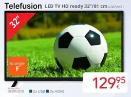 Eldi Telefusion LED TV HD Ready U32HAA11 aanbieding