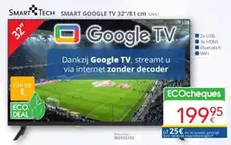 Eldi Smart Tech Smart Google TV 32VA1 aanbieding