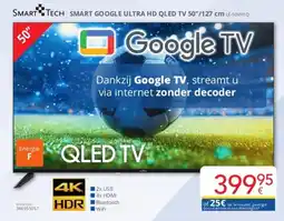 Eldi Smart Tech Smart Google Ultra HD QLed TV aanbieding