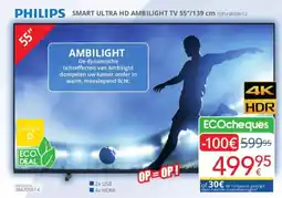Eldi Philips Smart Ultra HD Ambilight TV aanbieding