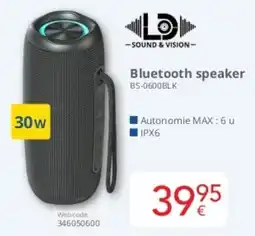 Eldi Sound & Vision Bluetooth Speaker aanbieding