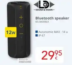 Eldi Sound & Vision Bluetooth Speaker BS-0400BLK aanbieding
