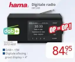 Eldi Hama Digitale Radio DR1000 aanbieding