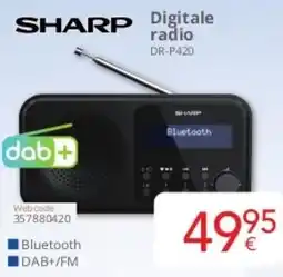 Eldi Sharp Digitale Radio DR-P420 aanbieding