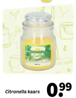 Wibra Citronella Kaars aanbieding