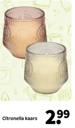 Wibra Citronella Kaars aanbieding