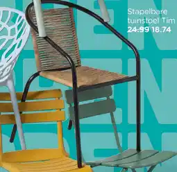 Xenos Stapelbare tuinstoel tim aanbieding